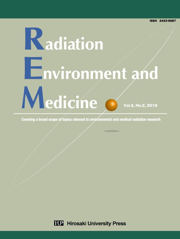 Radiation Environment and Medicine Vol.5, No.2 cover